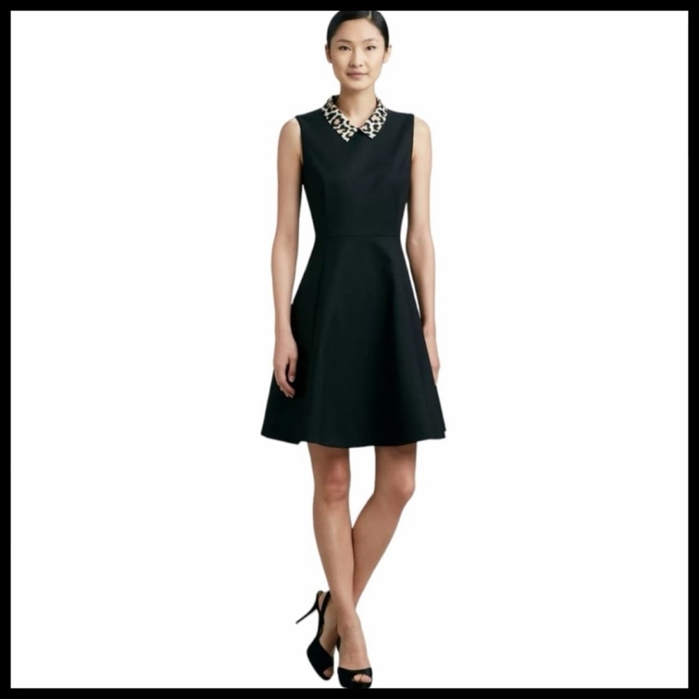 🆕 {Kate Spade} Rissa Leopard Collar Dress